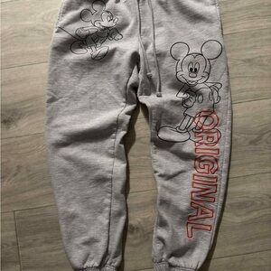 Disney Gray Mickey Mouse Original Kids Joggers